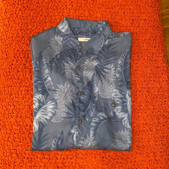 Moda Campia Men’s Tropical shirt size large rayon - Picture 2 of 4